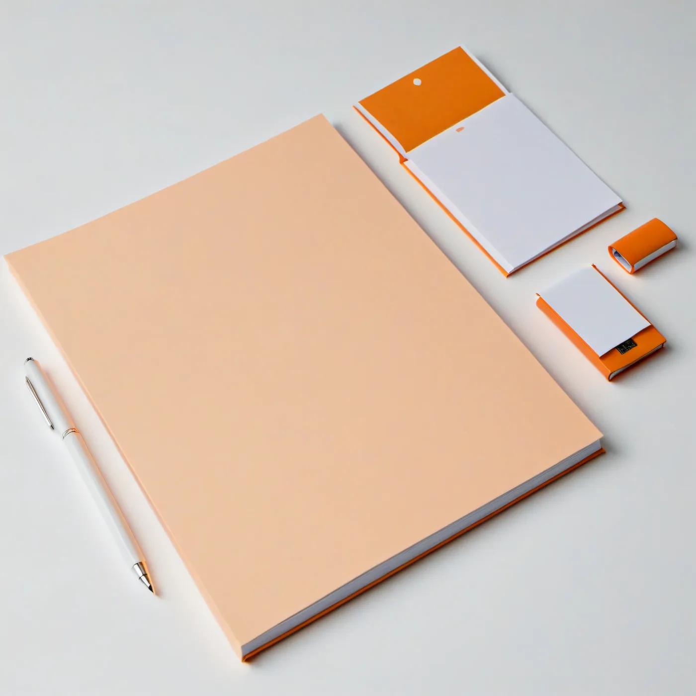 Render de referencia: carpeta y papelería corporativa