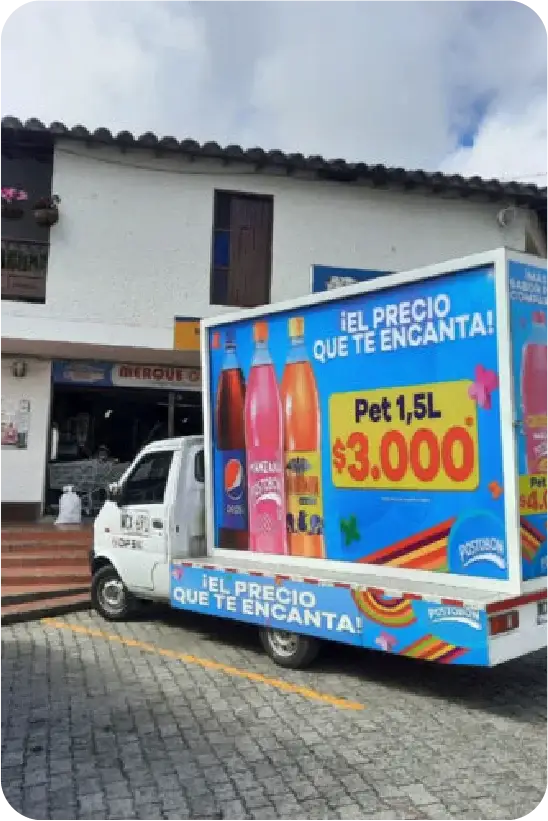 Carro móvil de venta Postobón